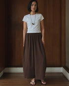 Sora Pants in Dark Brown