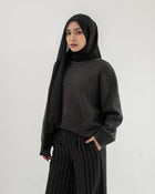 Sadie Oversized Sweater in Dark Misty