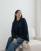 Faye Oversized Sweater in Midnightblue
