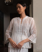 Ara Sheer Top in Cream