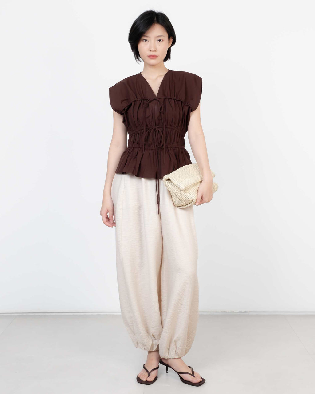 Carra Top In Brown