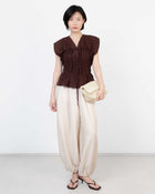 Carra Top In Brown