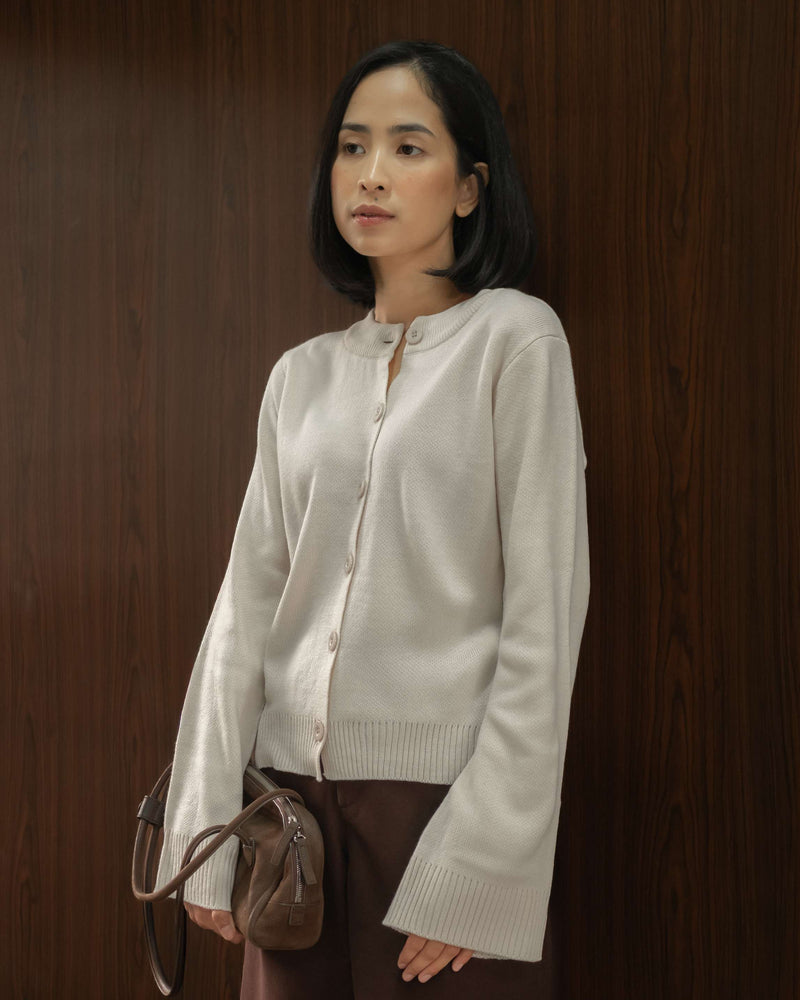 Renee Cardigan in Almond