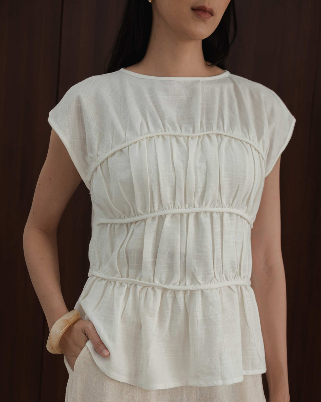 Luna Blouse in White