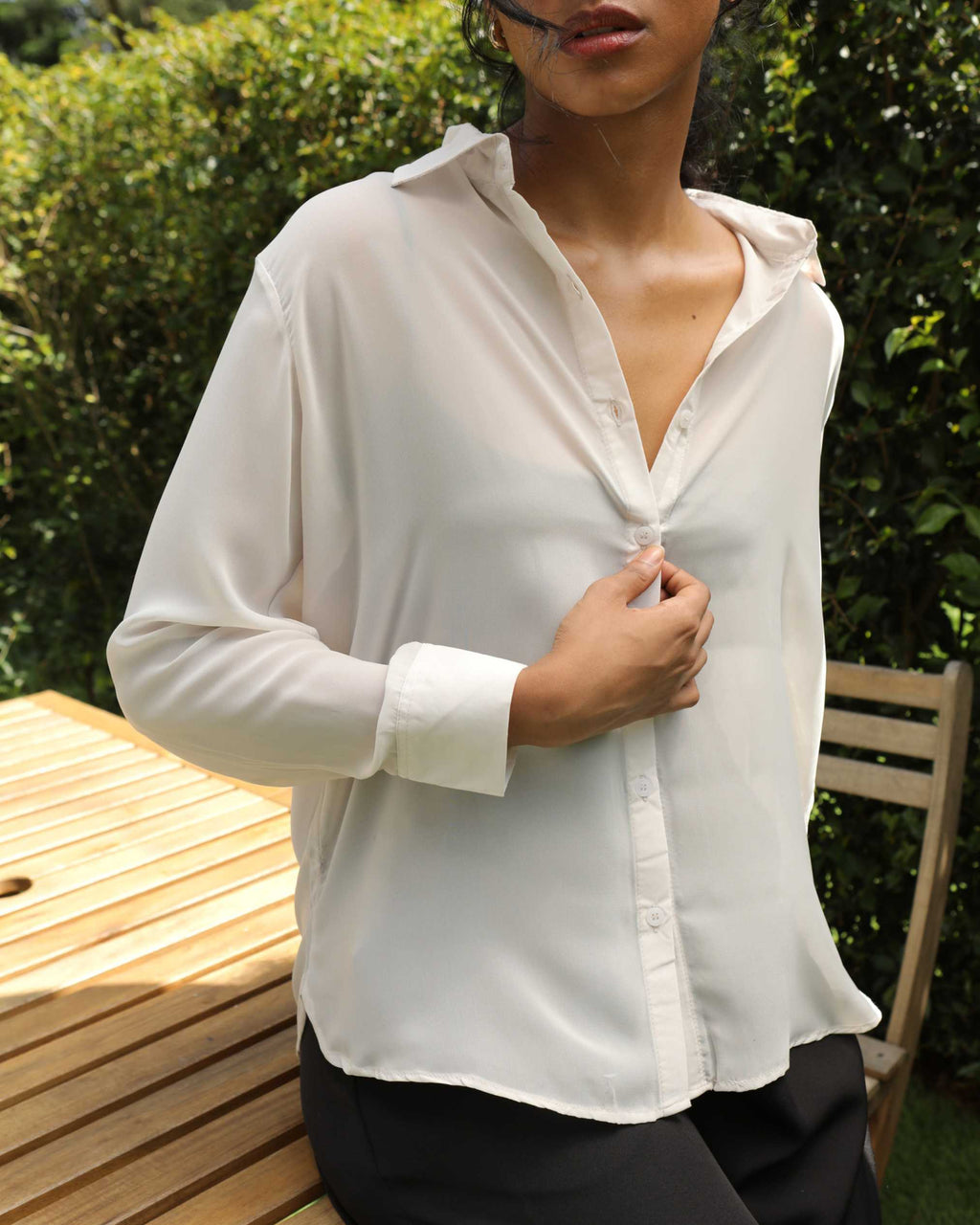 Aire Shirt in Ivory