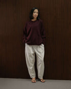 Faye Oversized Sweater in Burgundy