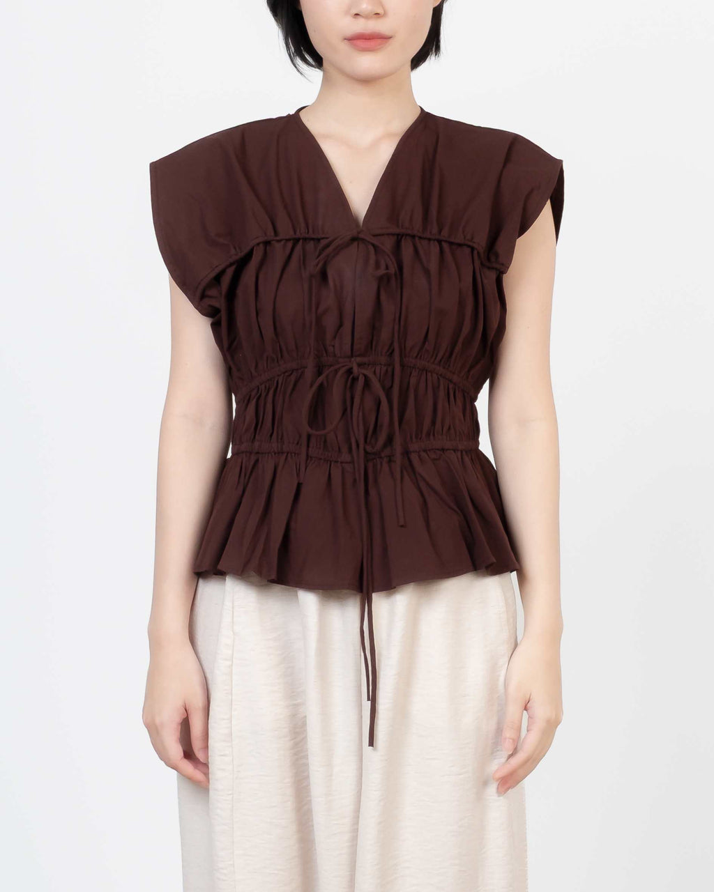 Carra Top In Brown
