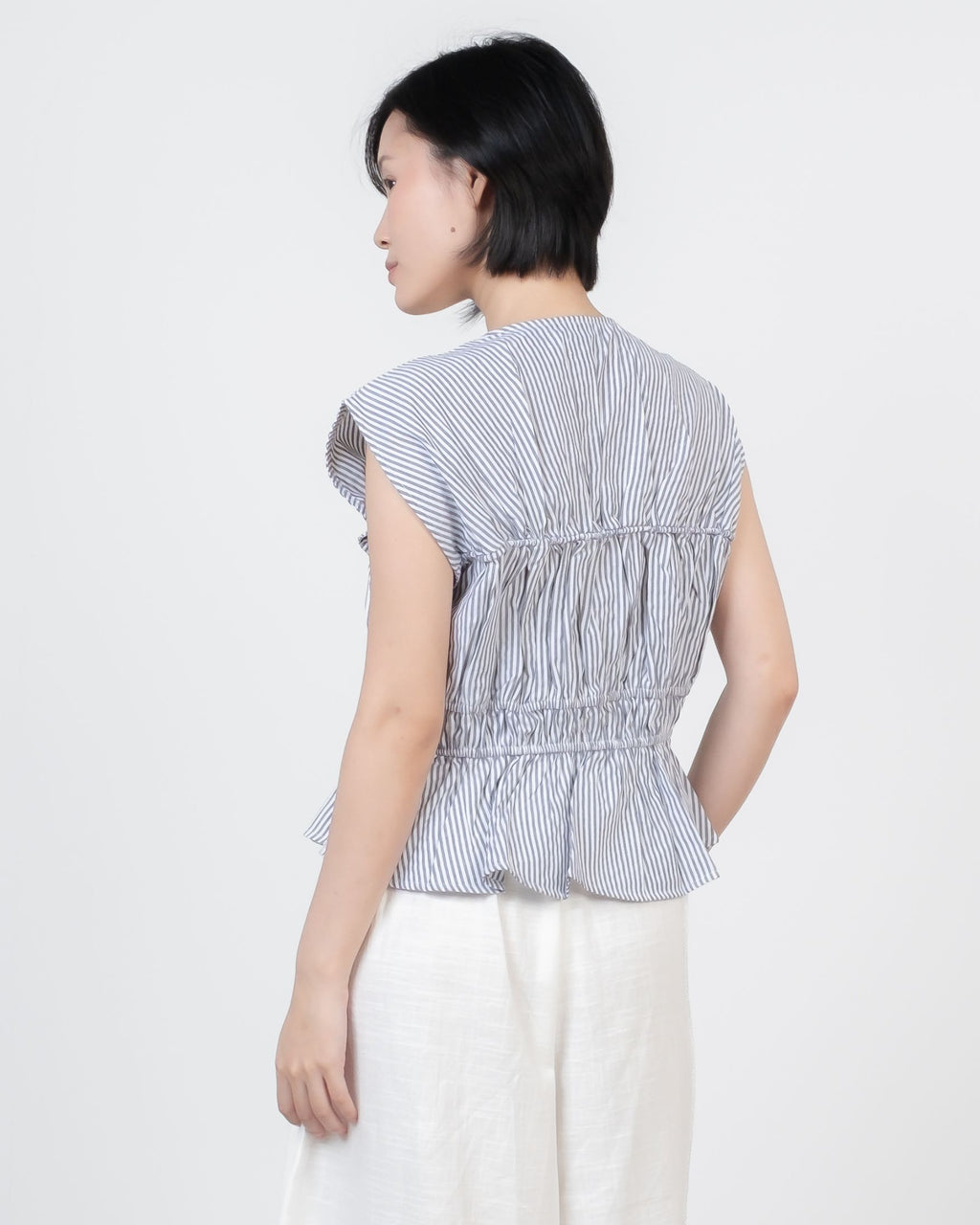 Carra Top In Striped Blue