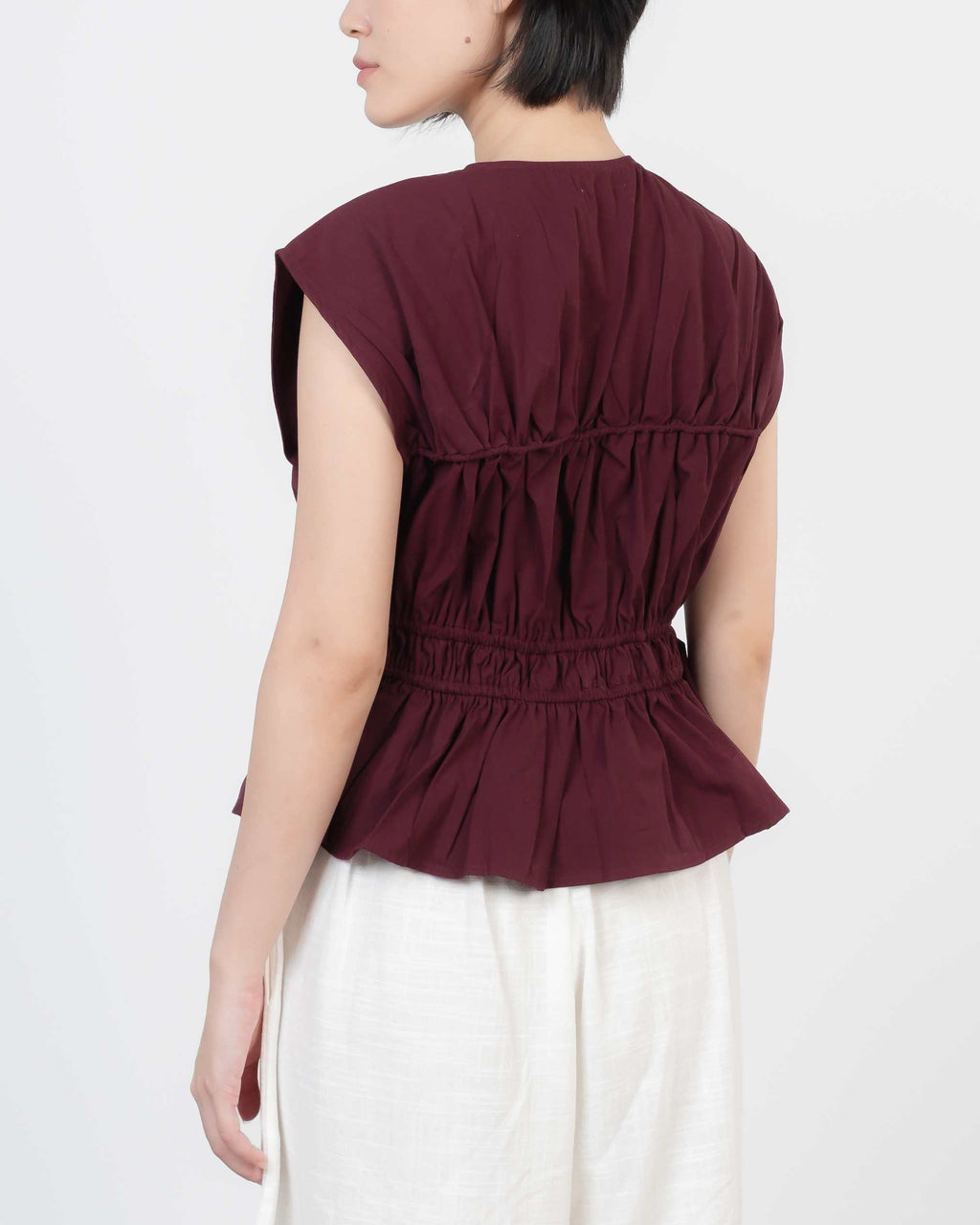 Carra Top In Maroon