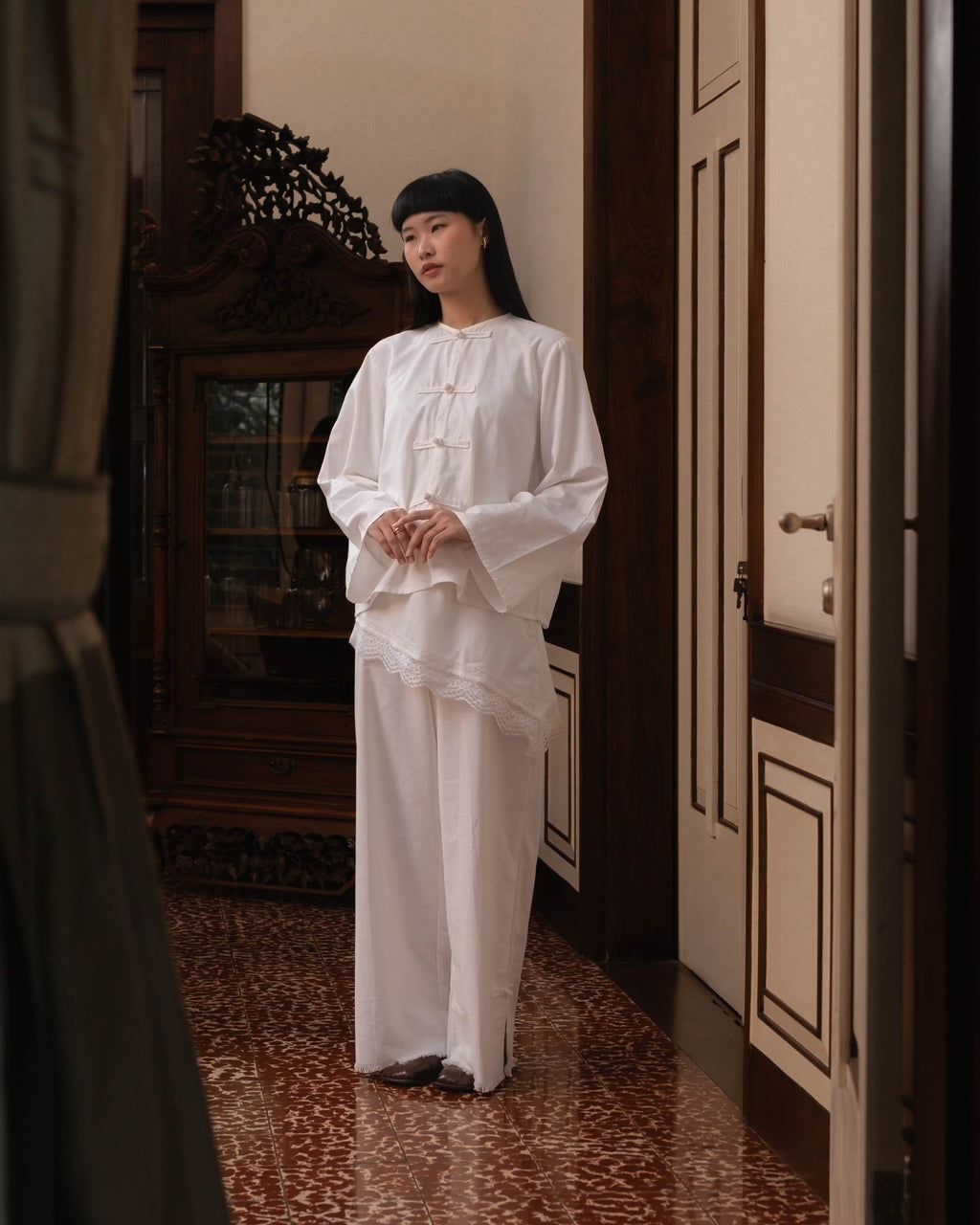 Wyn Linen Top in White