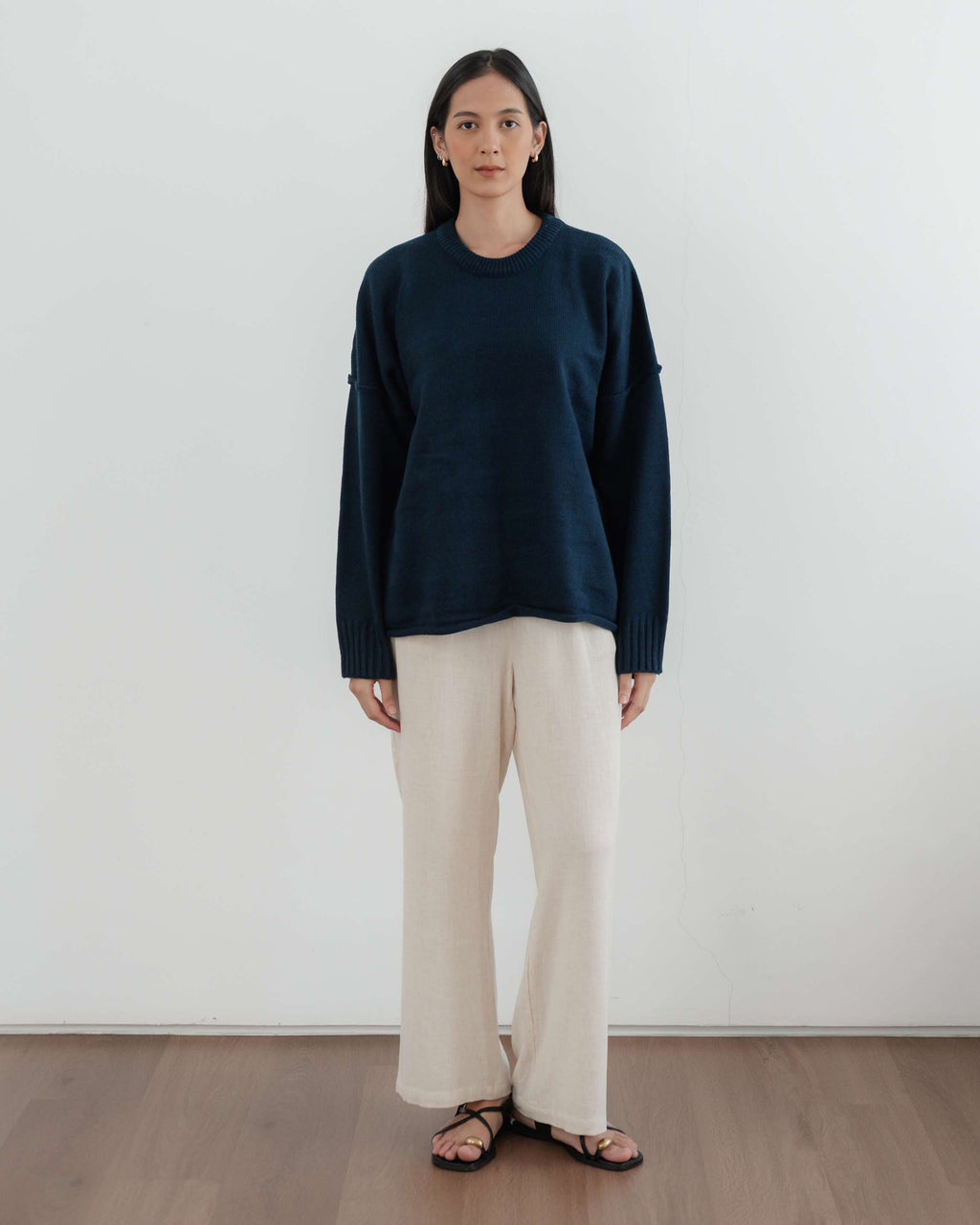 Faye Oversized Sweater in Midnightblue