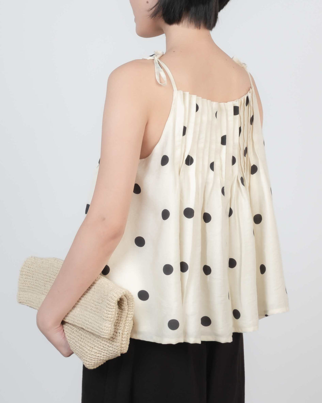 Lumi Pleated Top In Cream