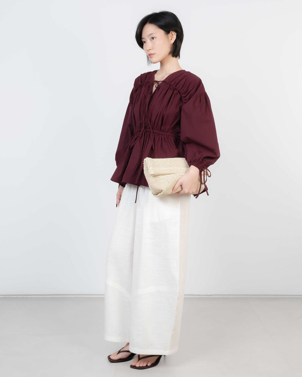 Shea Top In Maroon