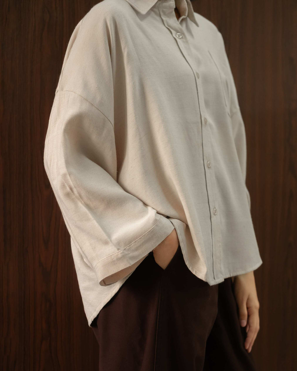 Fern Top in Nude Brown