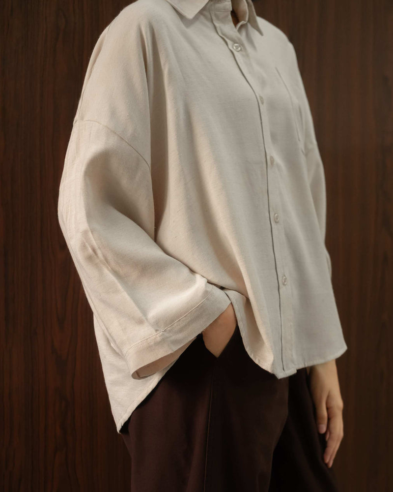 Fern Top in Nude Brown