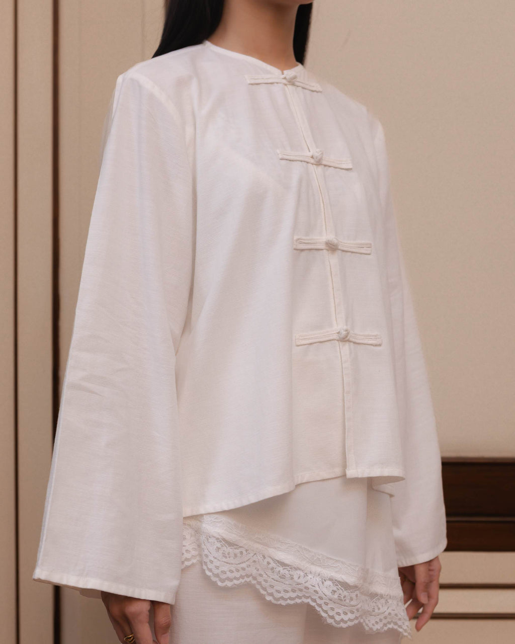 Wyn Linen Top in White
