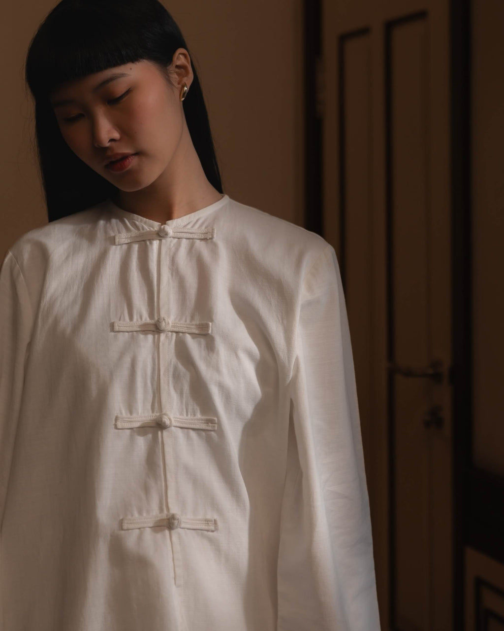 Wyn Linen Top in White