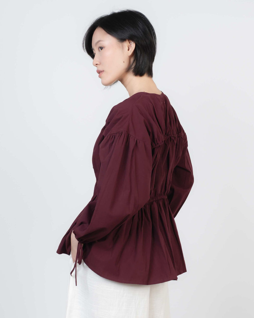 Shea Top In Maroon